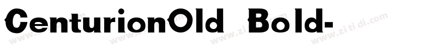 CenturionOld Bold字体转换